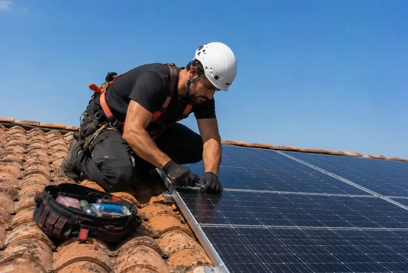 Maintenance et monitoring de panneaux solaires à Villegly